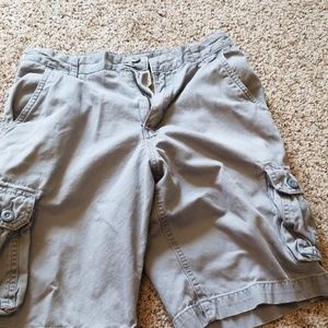 Gray Faded Glory cargo shorts